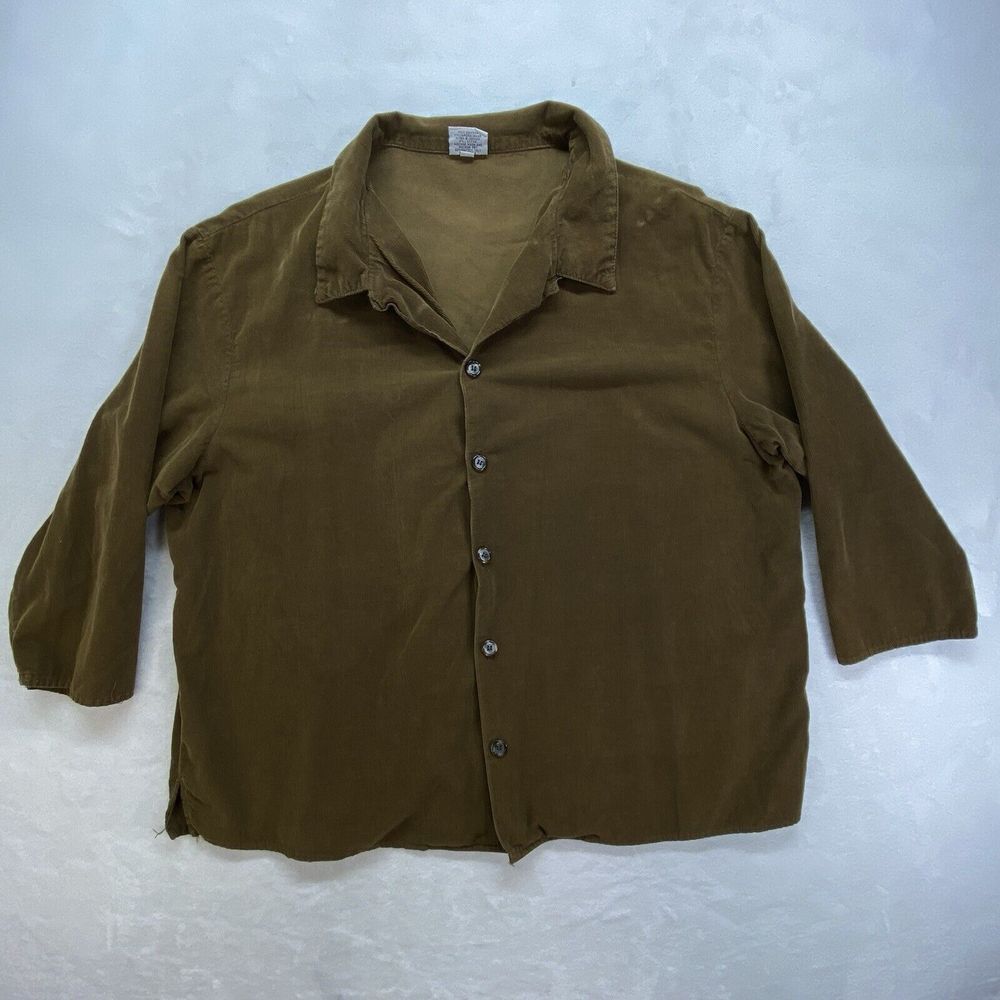CP Shades top Women's L button Up Ramona Corduroy Shirt matador brown